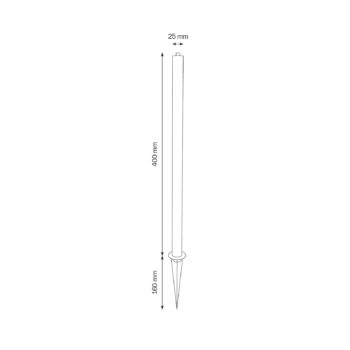 Veľký hrot do zeme pre svetlo s hrotom 5014/5018