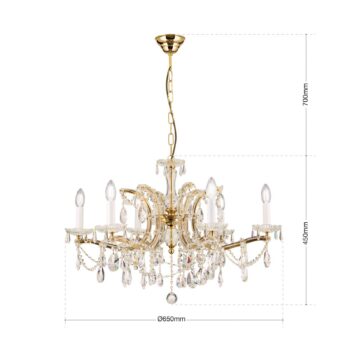 Veľmi klasický visiaci luster TJURA