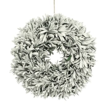 Veniec White Christmas ⌀40cm, 40 x 9 cm