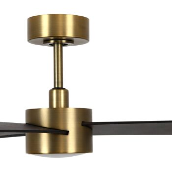 Ventilátor Beacon so svetlom Climate IV mosadz/orech tichý