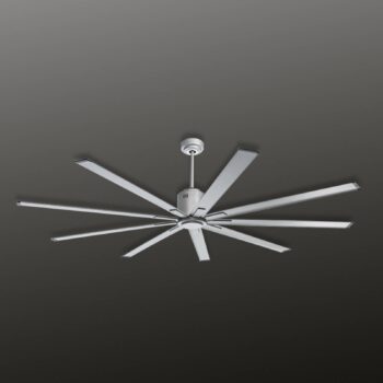 Ventilátor Big Smooth Eco 220 cm titán-striebro