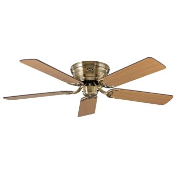 Ventilátor Classic Flat III mosadz antik Ø 132 cm