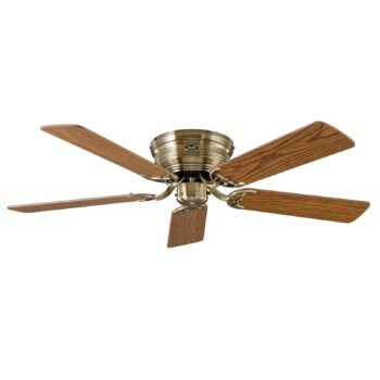 Ventilátor Classic Flat III mosadz antik Ø 132 cm