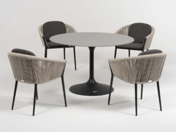 Verona okrúhly stôl Ø120 cm sivý