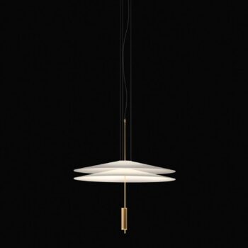 Vibia Flamingo závesné LED 2 tienidlá, zlaté