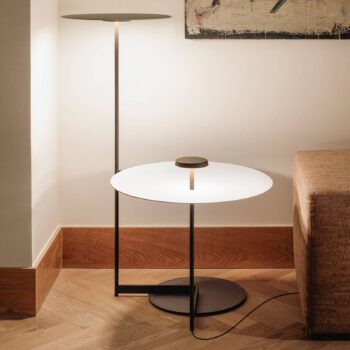 Vibia Flat LED lampa 90 cm sivá L1, stmievateľná