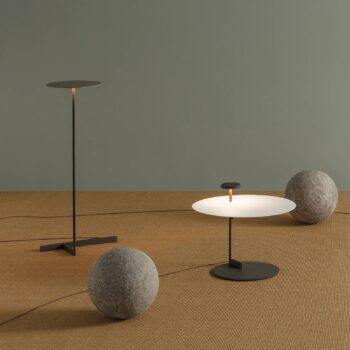 Vibia Flat LED lampa 96 cm sivá L1, stmievateľná
