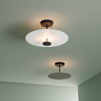 Vibia Flat stropné LED svetlo 2-pl. Ø 55 cm biele