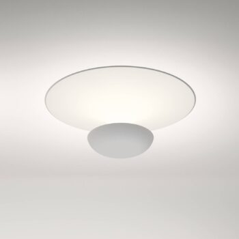 Vibia LED stropné svietidlo Funnel, biele, hliník, Ø 35 cm, 2 700 K