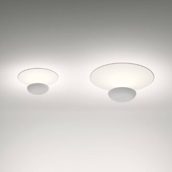 Vibia LED stropné svietidlo Funnel, biele, hliník, Ø 35 cm, 2 700 K