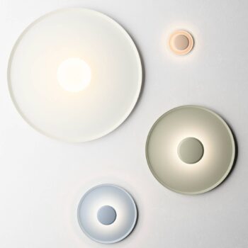 Vibia Top nástenné LED svietidlo Ø 40 cm modrá L1