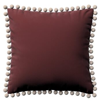 Viera s brmbolcami, Bordeaux, 45 x 45 cm, Velvet, 704-26