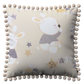 Viera s brmbolcami, Králiky na krémovom podklade, 45 x 45 cm, Adventure, 141-85