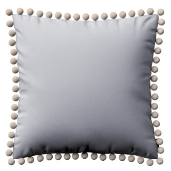 Viera s brmbolcami, Lysegrå, 45 x 45 cm, Velvet, 704-24