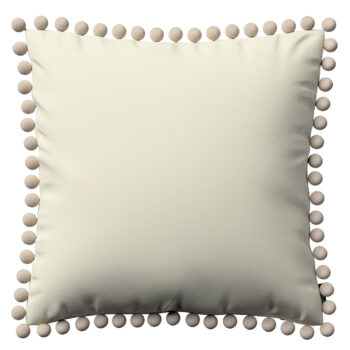 Viera s brmbolcami, OffWhite, 45 x 45 cm, Velvet, 704-10