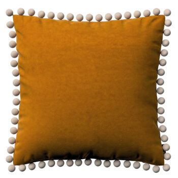 Viera s brmbolcami, Sennepsgul, 45 x 45 cm, Velvet, 704-23