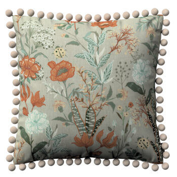 Viera s brmbolcami, farebné kvety, 45 x 45 cm, Flowers, 143-70