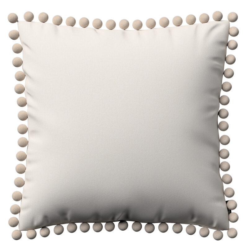 Viera s brmbolcami, krémovo biela, 45 x 45 cm, Etna, 705-01 Viera s brmbolcami, krémovo biela, 45 x 45 cm, Etna, 705-01