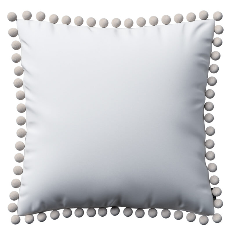 Viera s brmbolcami, saténová teplá biela, 45 x 45 cm, Vintage 70's, 139-00 Viera s brmbolcami, saténová teplá biela, 45 x 45 cm, Vintage 70's, 139-00