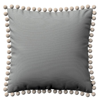 Viera s brmbolcami, sivá, 45 x 45 cm, Loneta, 133-24