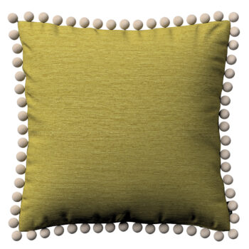Viera s brmbolcami, zelená, 45 x 45 cm, Chenille, 162-25