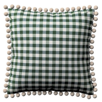 Viera s brmbolcami, zelená a biela kocka (1,5x1,5cm), 45 x 45 cm, Quadro, 144-34