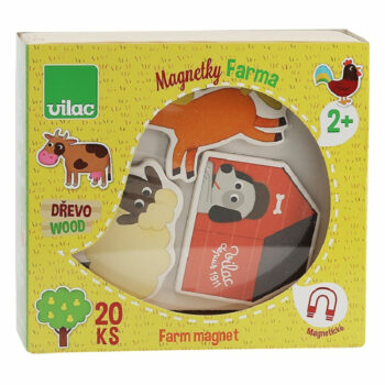 Vilac drevené magnetky farma 20ks