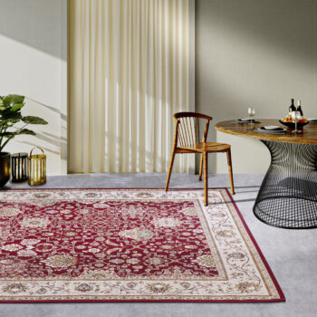 Villeroy & Boch, AKCIA: 160x235 cm Kusový koberec Villeroy & Boch 106057 Red, Cream – na von aj na doma, červená, chodba / predsieň