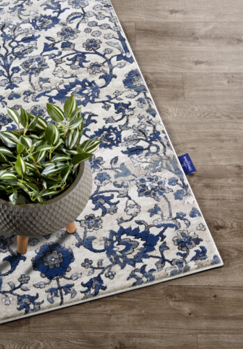 Villeroy & Boch, Behúň Villeroy & Boch 106120 Cream, Blue, 80x240, modrá, obývacia izba
