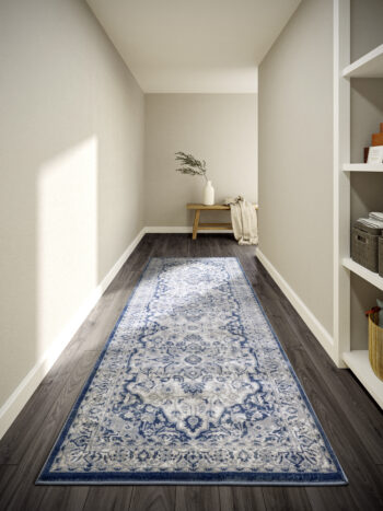 Villeroy & Boch, Behúň Villeroy & Boch 106122 Cream, Blue, 80x240, modrá, obývacia izba
