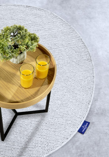 Villeroy & Boch, Kusový koberec Villeroy & Boch 106048 White kruh, 200x200 (priemer) kruh, biela, obývacia izba