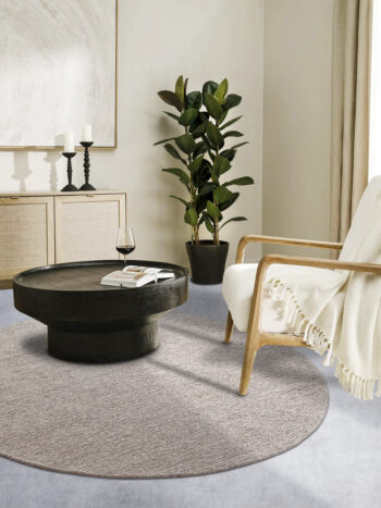 Villeroy & Boch, Kusový koberec Villeroy & Boch 106049 Beige kruh, 200x200 (priemer) kruh, béžová, obývacia izba