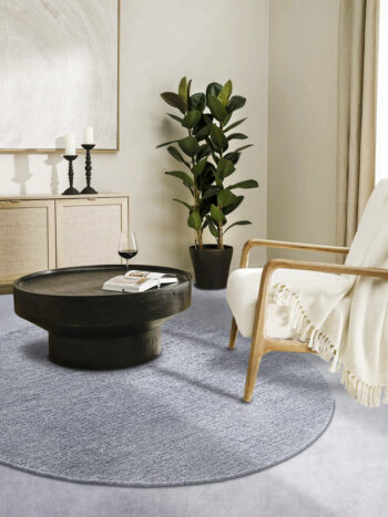 Villeroy & Boch, Kusový koberec Villeroy & Boch 106050 Silver kruh, 200x200 (priemer) kruh, šedá, obývacia izba