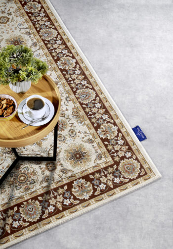 Villeroy & Boch, Kusový koberec Villeroy & Boch 106054 Cream, Brown – na von aj na doma, 160x235, hnedá, chodba / predsieň