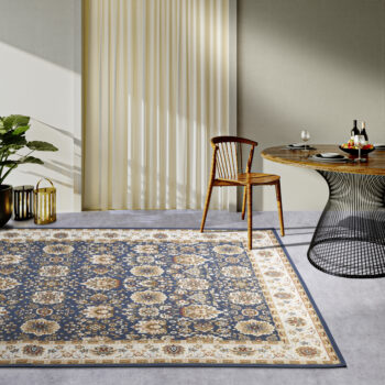Villeroy & Boch, Kusový koberec Villeroy & Boch 106055 Blue, Cream – na von aj na doma, 120x180, modrá, chodba / predsieň