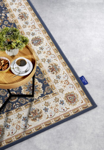 Villeroy & Boch, Kusový koberec Villeroy & Boch 106055 Blue, Cream – na von aj na doma, 120x180, modrá, chodba / predsieň
