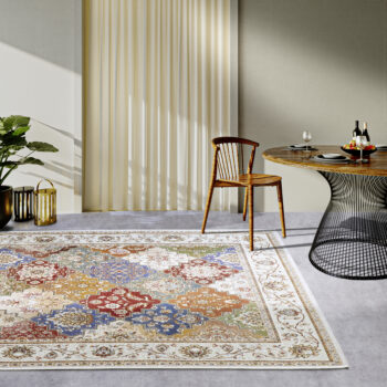 Villeroy & Boch, Kusový koberec Villeroy & Boch 106056 Cream, Multi – na von aj na doma, 120x180, viacfarebná, chodba / predsieň