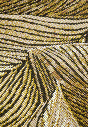 Villeroy & Boch, Kusový koberec Villeroy & Boch 106059 Gold, Black – na von aj na doma, 120x180, žltá, chodba / predsieň