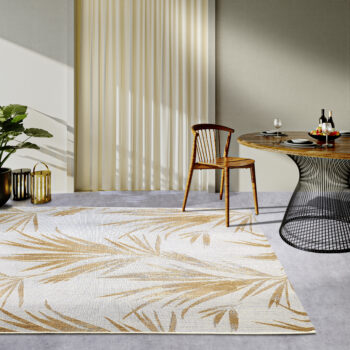 Villeroy & Boch, Kusový koberec Villeroy & Boch 106062 Cream, Gold – na von aj na doma, 120x180, žltá, chodba / predsieň