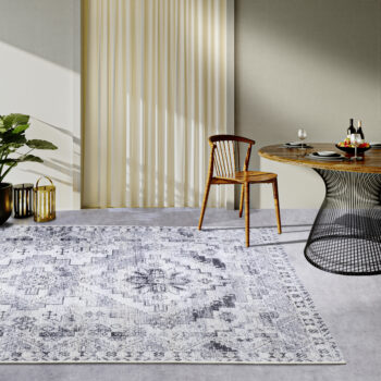 Villeroy & Boch, Kusový koberec Villeroy & Boch 106063 Cream, Grey – na von aj na doma, 120x180, šedá, chodba / predsieň