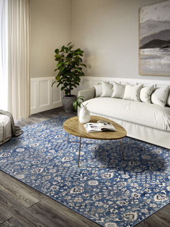 Villeroy & Boch, Kusový koberec Villeroy & Boch 106119 Blue, Cream, 200x280, modrá, obývacia izba