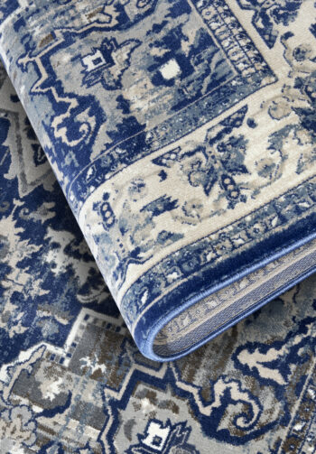 Villeroy & Boch, Kusový koberec Villeroy & Boch 106123 Blue, Cream, 160x235, modrá, obývacia izba