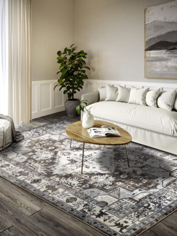 Villeroy & Boch, Kusový koberec Villeroy & Boch 106124 Brown, Cream, 200x280, hnedá, obývacia izba