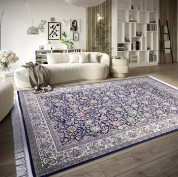 Villeroy & Boch, Kusový koberec Villeroy & Boch 106130 Blue, Cream, 155x235, modrá, obývacia izba