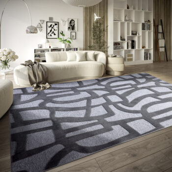 Villeroy & Boch, Kusový koberec Villeroy & Boch 106145 Anthracite, 200x290, šedá, obývacia izba