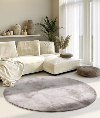 Villeroy & Boch, Kusový koberec Villeroy & Boch 106160 Grey kruh, 160x160 (priemer) kruh, šedá, obývacia izba