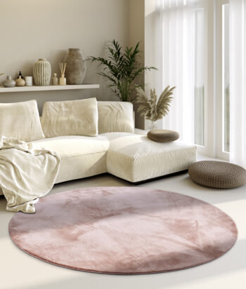 Villeroy & Boch, Kusový koberec Villeroy & Boch 106161 Pink kruh, 200x200 (priemer) kruh, ružová, obývacia izba