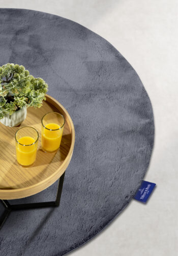 Villeroy & Boch, Kusový koberec Villeroy & Boch 106162 Grey kruh, 200x200 (priemer) kruh, šedá, obývacia izba