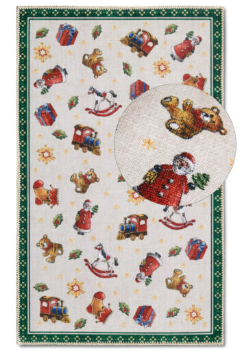 Villeroy & Boch, Kusový koberec Villeroy & Boch Toy's delight s potlačou 106193 Green, Multicolor, 50x80, zelená, obývacia izba