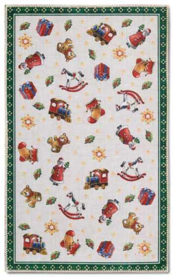 Villeroy & Boch, Kusový koberec Villeroy & Boch Toy's delight s potlačou 106193 Green, Multicolor, 50x80, zelená, obývacia izba